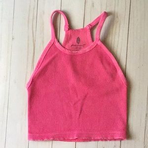 Free people movement happiness runs crop top